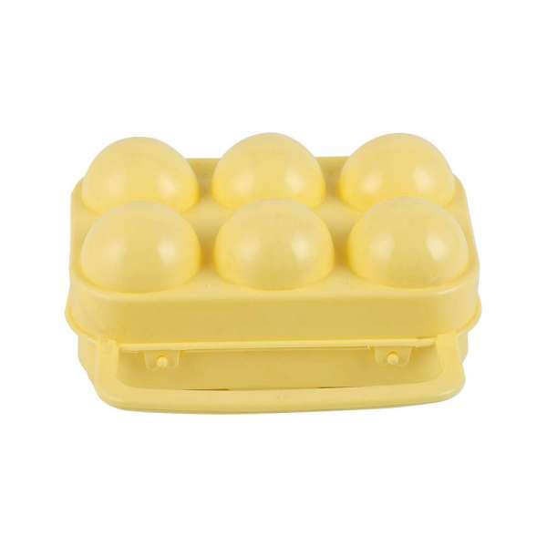 Reusable 6 holder of egg tray box yellow egg protection tray